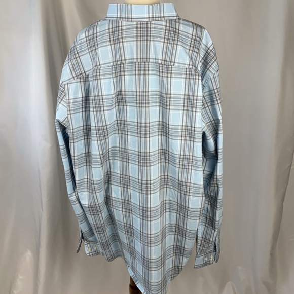 George Classic Fit Light Blue & Gray Long Sleeve Button Down Size 2XL (50-52) - Picture 4 of 7